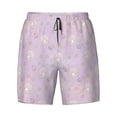 thumbnail image 4 of Lsque Mens Swim Trunks Shells Pearl Pattern - Bathing Suit Compression Liner - Beach Swim Shorts Swimwear - (S-3XL) - Stretch Quick Dry -Medium, 4 of 9