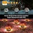 thumbnail image 3 of Solar Globe Lights Outdoor Waterproof-Solar Balls for Garden-Cracked Glass Ball Solar Lights Outdoor-Solar Orbs for Outside-Outdoor Decorations for Patio and Yard Lawn Backyard Decor, 3 of 10