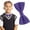 Purple, variant on 1Pcs Kids Bow Ties, Adjustable Pre-Tied Bowtie Set for Baby Toddler, Assorted Colors for Wedding, Party, Photography, Birthday Performance