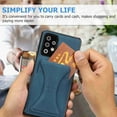thumbnail image 5 of Dteck Galaxy A52 5G Case Card Holder Wallet Shockproof Protective Cover with Card Slot and Slim Purse Leather Case for Samsung A52 5G (Blue), 5 of 6