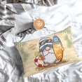 thumbnail image 5 of Honeii Hello Summer Cute Gnome Print Pillow Cases,Plush Throw Pillow Covers,Decorative Pillowcase for Sofa, Couch, Living Room-14"x20", 5 of 6