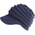 thumbnail image 2 of YooGuoGuo Winter Cable Knit Beanie Cap Soft Stretch Messy High Bun Ponytail Hat Unisex Warm Fleece Lined Skull Cap, 2 of 4