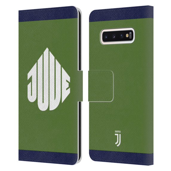 Head Case Designs Officially Licensed Juventus Football Club Street Badge Green Leather Book Wallet Case Cover Compatible With Samsung Samsung Galaxy S10