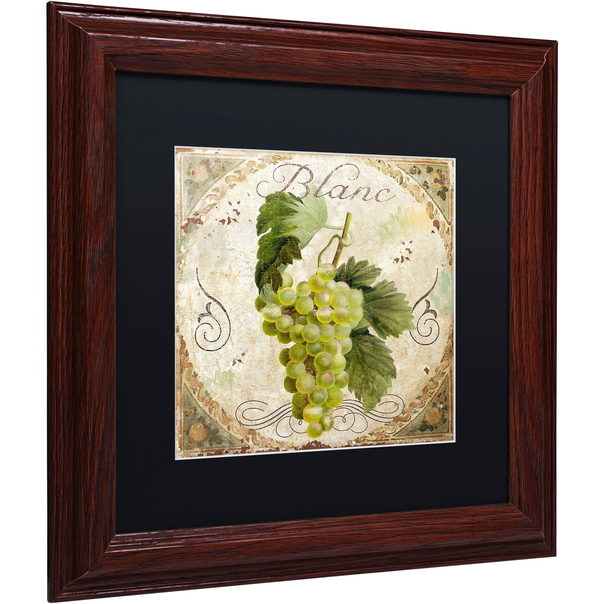 Trademark Fine Art "Tuscany Table Blanc" Canvas Art by Color Bakery Black Matte, Wood Frame