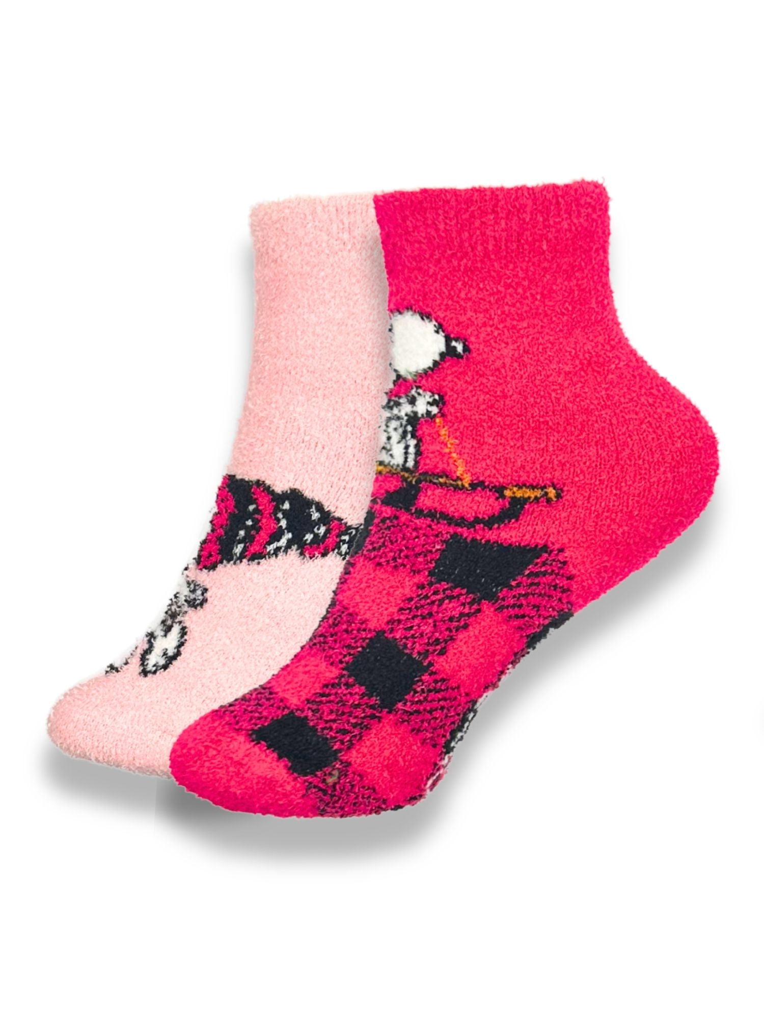 Peanuts x Justice Girls Cozy Socks, 2-Pack, Sizes S/M-M/L