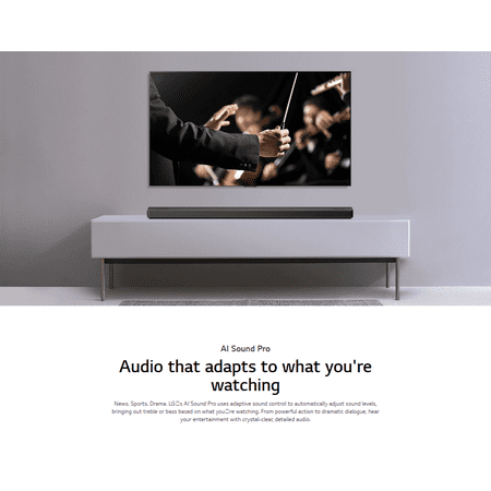 LG - 7.1.4-Channel 770W Soundbar System with Wireless Subwoofer and Dolby Atmos with Google Assistant - Black