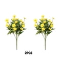 thumbnail image 4 of ZheElen 2pcs Artificial Silk Daisy Flowers Low Maintenance And For Home Faux Flowers yellow 1Set, 4 of 6