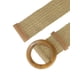 thumbnail image 2 of Cinturones anchos de tejido elástico para mujeres INSPIRE CHIC, cinturones elásticos con hebilla redonda de ratán de paja para vestido 60-85cm/23.62-33.46" color caqui, 2 of 4