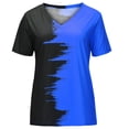 thumbnail image 4 of Tops Para Mujer Blusa Casual Elegante Camiseta Con Estampado de Manga Corta Con Cuello en V de Moda Odeerbi  ODB162577, 4 of 8