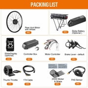 BAFANG 48V 500W Rear Hub Motor Kit with 52V 20Ah Shark Battery - G020 Ebike Conversion Kit for 135MM-142MM Rear Dropout 26 Wheel Electric Bike Conversion kit for Mountain / City Bicycle