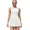 white, variant on Attraco Women Tennis Dresses Ribbed Polo Tennis Dress Half Zip Pleated Workout Dress with Built in Shorts and Bra