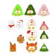 thumbnail image 5 of Dibujos animados de animales de Navidad, cerdo, muñeco de nieve, árbol de Navidad, adorable pato, micro paisaje, adornos de nieve para árbol de Navidad, accesorios de bola de cristal, 5 of 6