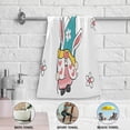 thumbnail image 3 of Cute Easter Gnome Hand Towels 2 PCS, Bunny Ears Kitchen Towel Ultra Soft and Highly Absorbent,Decorative Fingertip Face Towel for Bathroom Hotel, 28.3"x14.4", 3 of 3
