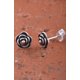 thumbnail image 4 of SilverCloseOut Sterling Silver Aretes de Flores Rosas Florecientes para Adolescentes Flor, 4 of 5