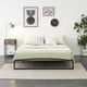 thumbnail image 3 of 10-pulgada low tamaño completo-size marco de cama heavy-duty metal platform mattress foundation no necesita colchón base noise-free non-slip fácil montaje (negra), 3 of 7