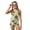 Tropical Palm Monstera Leaf, variant on COEQINE Two Piece Taniki Swimsuit for Girls, Round Neck Top with Shorts Racerback Swimwear with Chest Pad, Modest Bathing Suit for 6-7 Year Olds, Easy Care, Tropical Palm Monstera Leaf