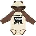 thumbnail image 3 of Inktastic Montana Someone Loves Me Boys or Girls Long Sleeve Baby Bodysuit, 3 of 5