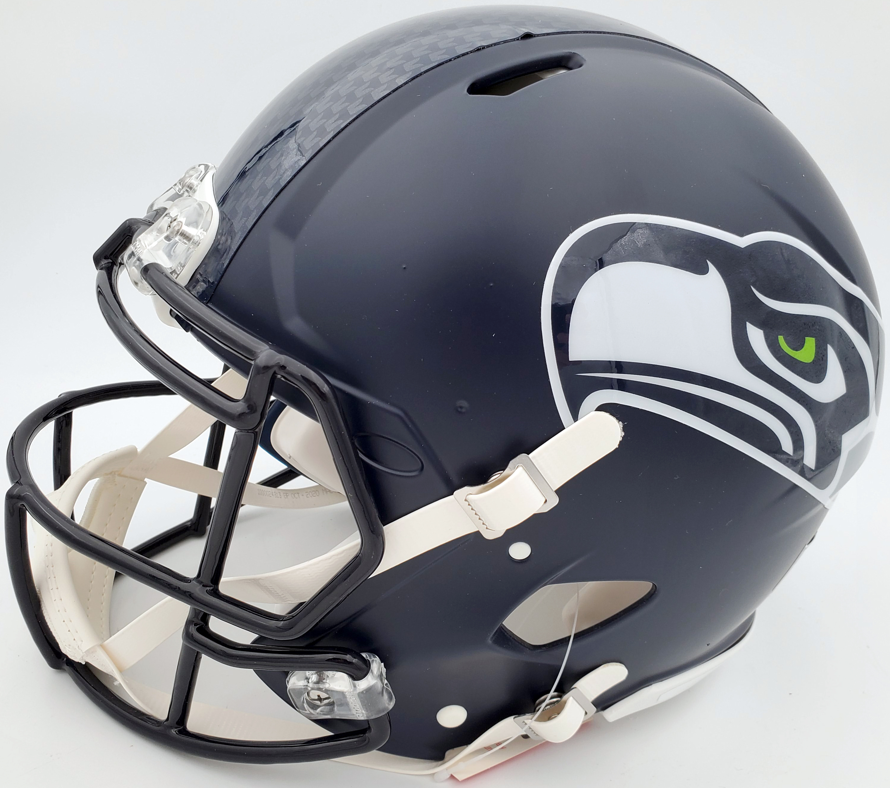 Unsigned Seattle Seahawks Blue Auth Speed Full Size Helmet 185356