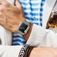 thumbnail image 6 of Metal Apple Watch Band 42mm 44mm 45mm Stainless Steel Strap with TPU Cover, WristBand Link Bracelet Chain for iWatch Series 7 6 5 4 3 2 1 SE, 6 of 7