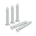 thumbnail image 1 of Tornillos blancos ST4x30mm, tornillos autorroscantes, paquete de 50, tornillos Phillips de cabeza plana para trabajos en madera, 1 of 5