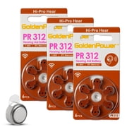 KOKCOOL Hearing Aid Batteries Size 312, 3 packs/ 18 pcs Mercury Free , 1.45V, Easy to Open and Carry, Long Lasting Batteries