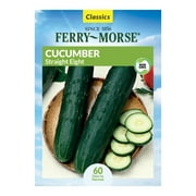 Ferry-Morse Heirloom 600MG Cucumber Straight Eight Vegetable Plant Seeds Full Sun