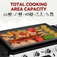 thumbnail image 5 of Royal Gourmet GB4007 34-inch 4-burner Propane Gas Griddle, Griddle with Collapsible Side Shelves and Front Basket, 5 of 12