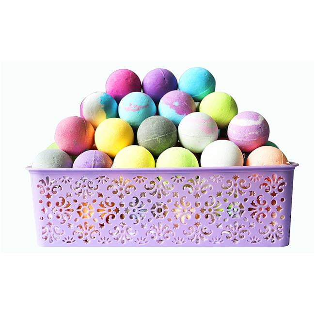 Purelis B07F28JKG3 Moisturizing Bath Bombs Gift Basket with Essential