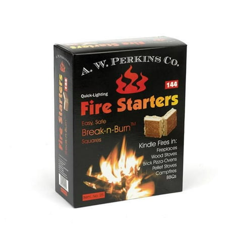 Fireplace Accessories A.W. Perkins Fire Starters Single Box - 144 Squares Per Box FCP81190
