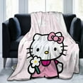 thumbnail image 3 of Hello Kitty Throw Blanket, Cozy Flannel Blankets For Boys Girls, Super Soft Warm Blanket For Couch Sofa Bed, 3 of 9