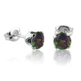 thumbnail image 2 of 1ct TGW Round Mystic Topaz Stud Earrings in Sterling Silver, 2 of 4