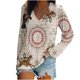 thumbnail image 1 of Moda Mujer Camisas casuales de manga larga Primavera Otoño Tops Blusa con cuello en V Pompotops  FGAJ13017, 1 of 5