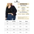thumbnail image 6 of DARING DIVA Plus Size Holographic Long Sleeve Zip Up Mesh Jackets 1X Blue Purple, 6 of 6