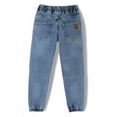 thumbnail image 3 of chopper club Boys Denim Jeans - Stretchable Cotton Fabric - Slim Fit - Round Elastic at Waist & Leg Opening 5799jogden DX 14, 3 of 5