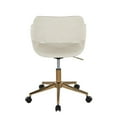 thumbnail image 6 of Margarite Task Chair, Home Office Chair with Wheels, Black Office Chair, Computer Chair, Home Office Desk Chair Comfy, Contemporary Desk Chair (Cream Faux Leather), 6 of 6