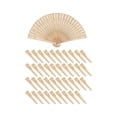 thumbnail image 1 of 40 abanicos de madera de 8 pulgadas, abanicos plegables para bodas con grabado, perfectos para cumpleaños, hogar, como se muestra, 1 of 5