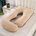 thumbnail image 1 of Almohada para el Embarazo,Almohada de Maternidad en Forma de U,Brinda Soporte para Todo el Cuerpo,Múltiples Formas de Uso,Mejor Compañero para Mujeres Embarazadas Descansen, 1 of 7