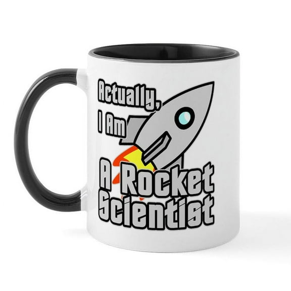 CafePress - Rocket Scientist Mug - 11 oz Ceramic Mug - Novelty Coffee Tea Cup