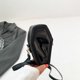 thumbnail image 5 of Bolso de mano transparente de moda para mujer, bolso de mano de PVC + Pu (negro S), 5 of 7