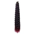 thumbnail image 1 of 30 Inch Synthetic Pre Stretched Deep Wave Crochet Hair Yaki Ombre Braiding Hair High, 1 of 8