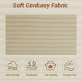 thumbnail image 3 of DELMANGO Modular Sectional Sofa with L-Shape Chaise, Corduroy Boneless Couch Set for Living Room, No Assembly Required, Beige, 3 of 8