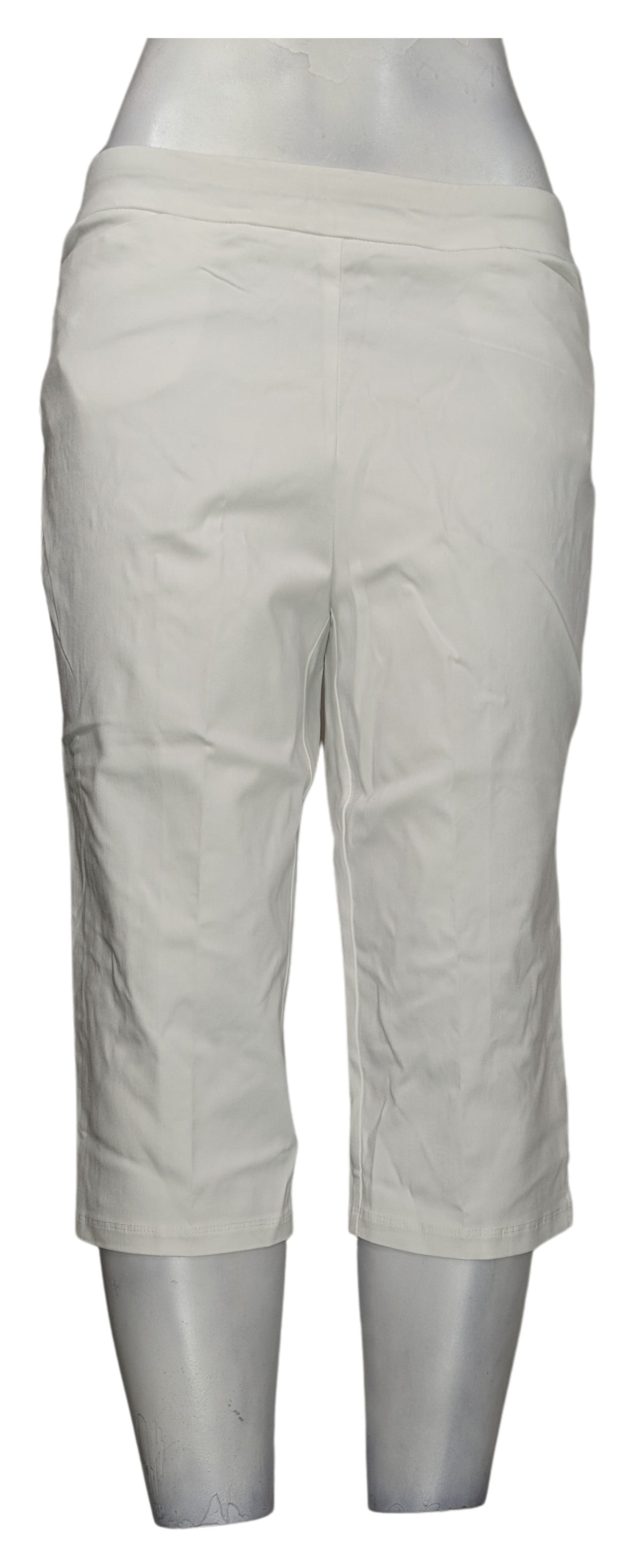 NEW casual pedal pushers bullit zip day white 6-18 1236 