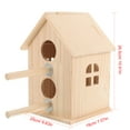 Tersarium Parakeet Nest Breeding Box Wood House Bird Toys Nesting