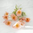 thumbnail image 3 of Zukuco 6 Bundles Artificial Flowers 6 Stems Poppy Silk Bouquet for Wedding, Home, Party Decoration,Table Centerpiece Arrangement (Coral Pink), 3 of 6