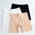 thumbnail image 1 of ¡Alta calidad! Pantalones de seguridad antideslizamiento y antienrollamiento de seda de hielo para mujer Leggings de talla grande de modal para mujer, 1 of 5