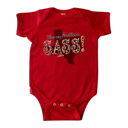 

Inktastic Texas Kiss my Southern Sass! in Leopard Print Gift Baby Girl Bodysuit