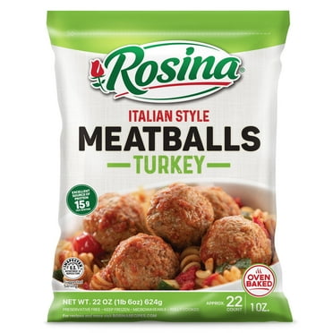 Rosina Turkey Meatballs, 22 oz Bag (Frozen)