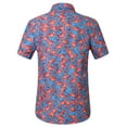 thumbnail image 2 of SSLR Mens Hawaiian Shirts Causal Short Sleeve Button Down Shirts, 2 of 7