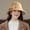 Beige, variant on Women's Woolen Top Hat, Round Top Fisherman Bucket Hat, Internet Famous Versatile Retro British Style Basin Hat for Women Daily Outdoor Wear(Beige One Size)