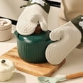 thumbnail image 1 of Oven Gloves Kitchen Baking Silicone Microwave Gloves, 1 of 6